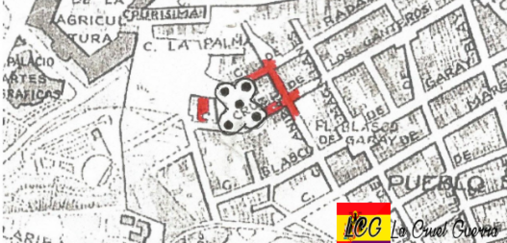 zona afectada bombardeo barcelona